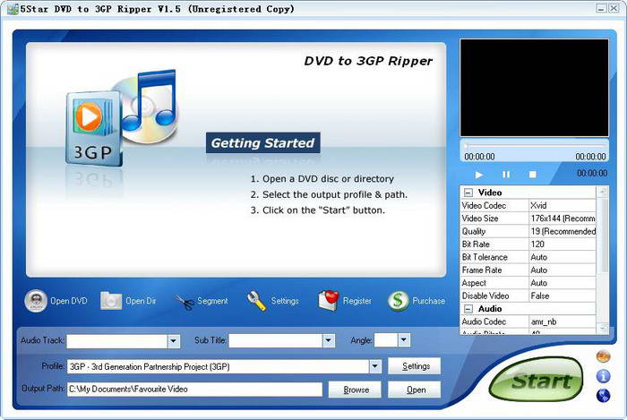 5Star DVD to 3GP Ripper