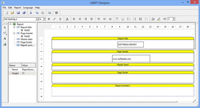 QtRPT Designer