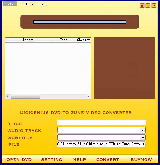 Digigenius DVD to Zune Converter
