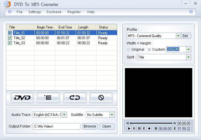 CXB DVD To MP3 Converter