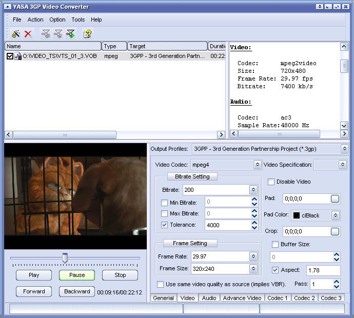 YASA 3GP Video Converter