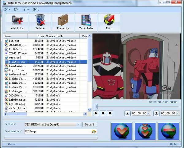 Tutu X to PSP Video Converter