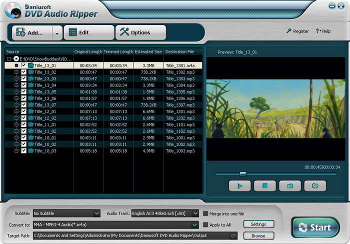 Daniusoft DVD Audio Ripper