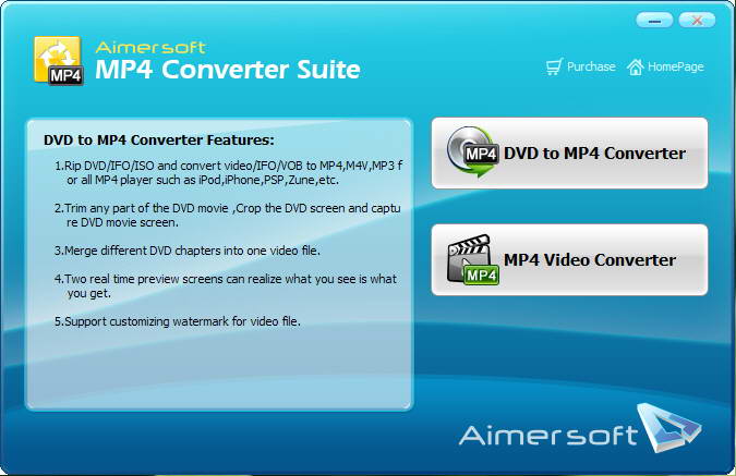 Aimersoft MP4 Converter Suite