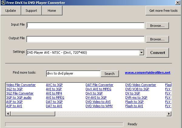 Free DivX to DVD Player Converter