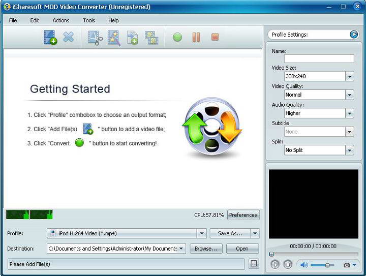 iSharesoft MOD Video Converter