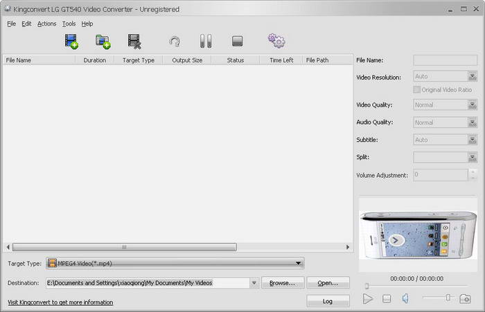 KingConvert LG GT540 Video Converter