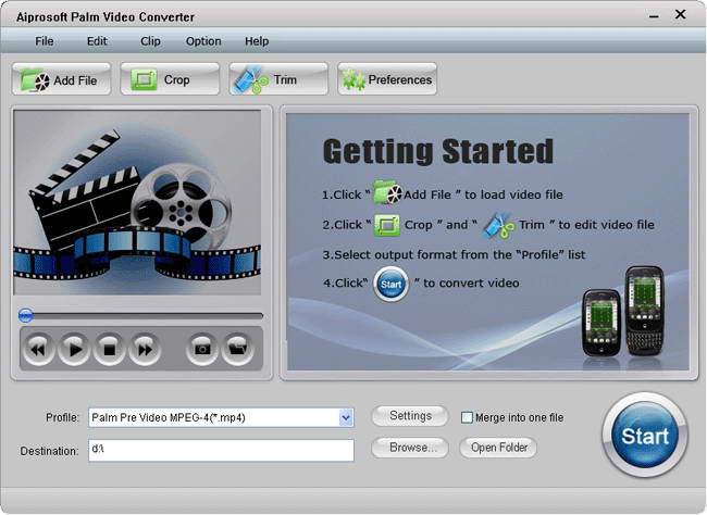 Aiprosoft Palm Video Converter