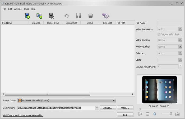 KingConvert iPad Video Converter