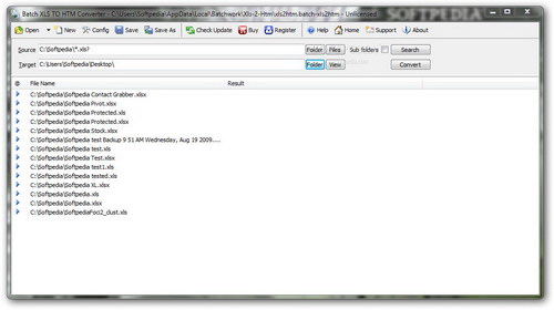 Batch XLS TO HTM Converter