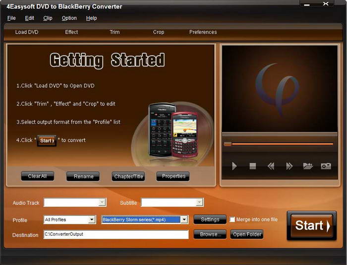 4Easysoft DVD to BlackBerry Converter