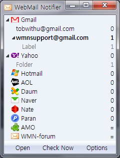 WebMail Notifier