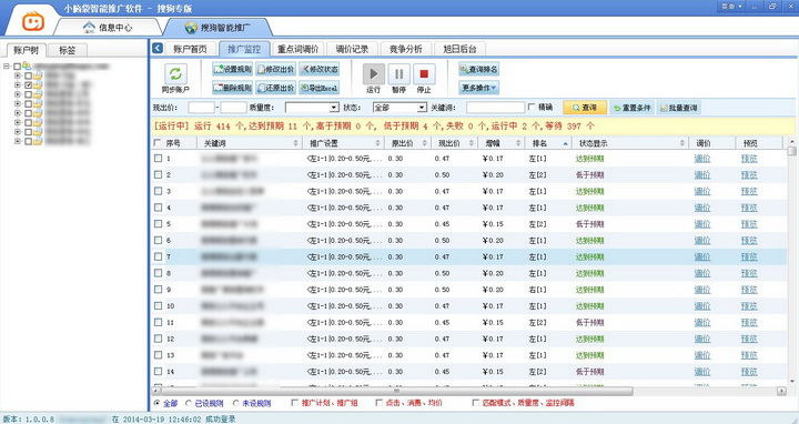 小脑袋竞价自动调价软件工具搜狗版