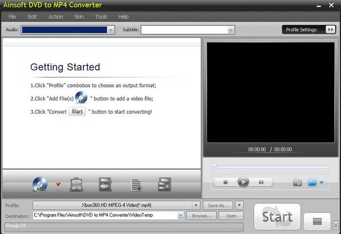 Ainsoft DVD to MP4 Converter