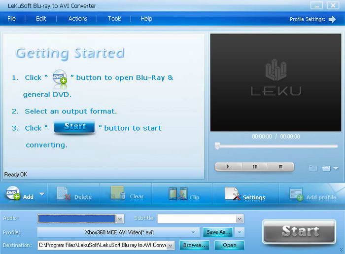 LeKuSoft Blu-ray to AVI Converter