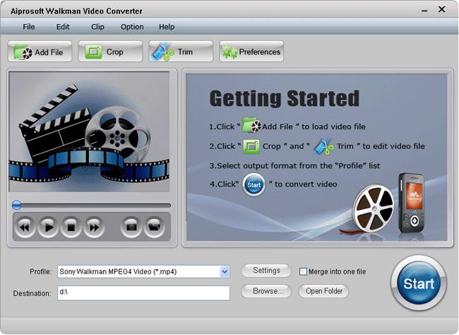 Aiprosoft Walkman Video Converter