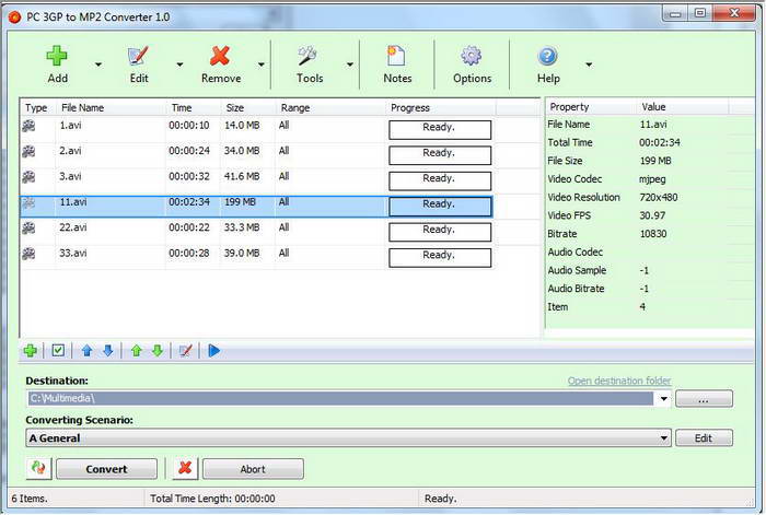 PC 3GP to MP2 Converter