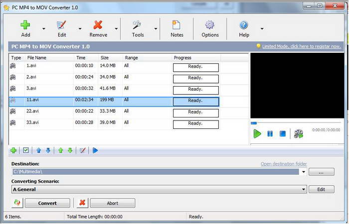 PC MP4 to MOV Converter