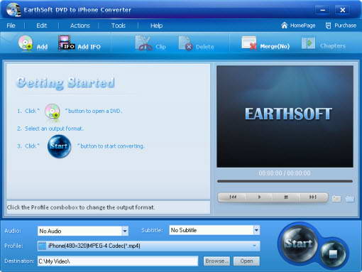 EarthSoft DVD to iPhone Converter