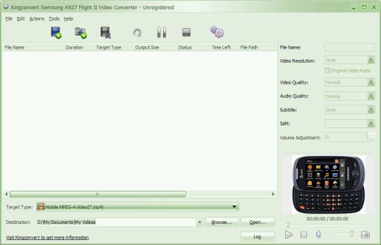 KingConvert Samsung T669 Gravity T Video Converter