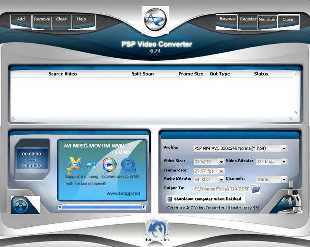 A-Z PSP Video Converter