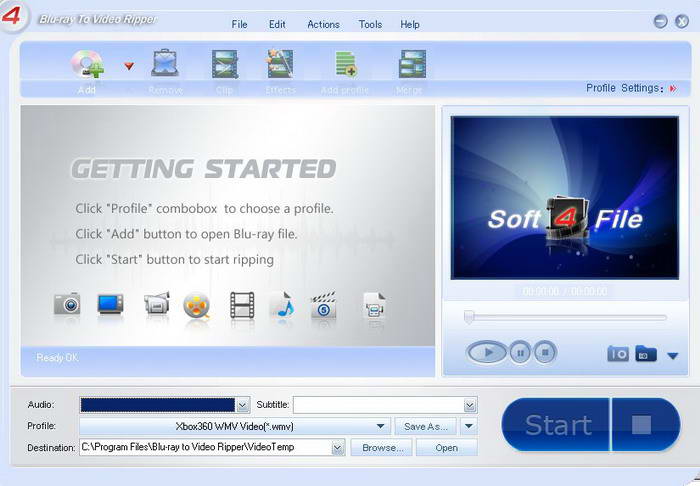 Soft4file Blu-ray to Video Ripper