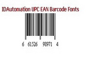 IDAutomation UPC/EAN Barcode Fonts