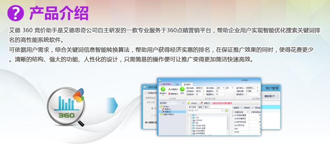 艾德思奇360竞价软件