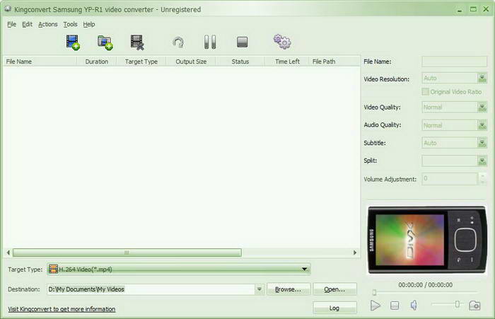 Samsung YP-R1 Video Converter