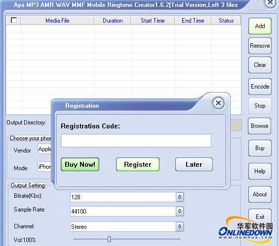 Aya MP3 AMR WAV MMF Ringtone Converter