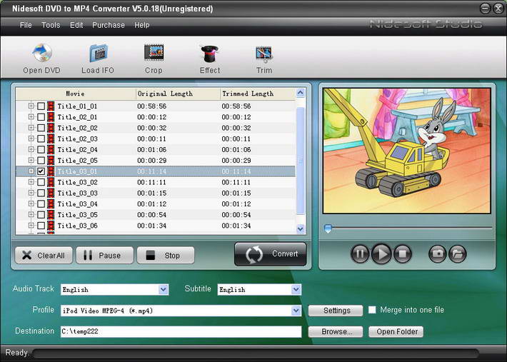 Nidesoft DVD to MP4 Converter