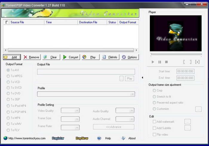 Torrent PSP Video Converter