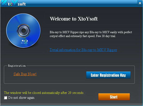 XtoYsoft Blu-ray to MKV Ripper