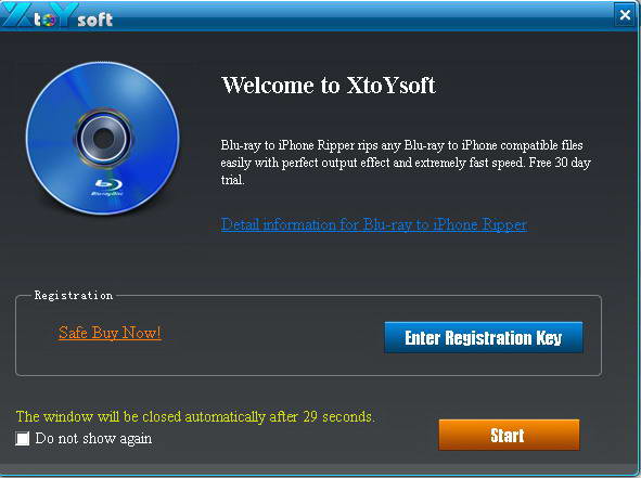 XtoYsoft Blu-ray to iPhone Ripper