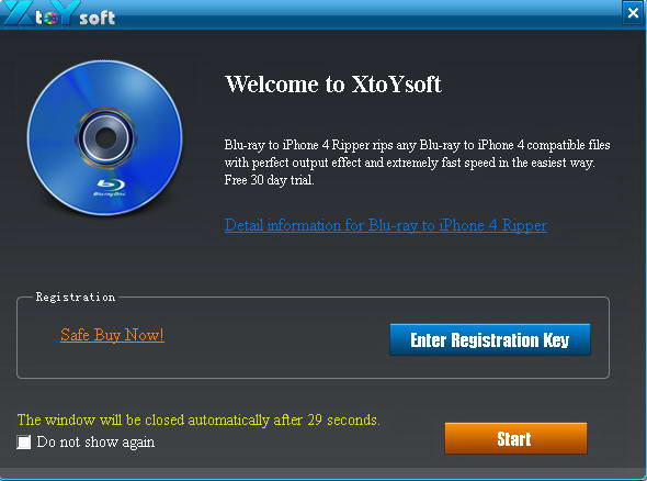 XtoYsoft Blu-ray to iPhone 4 Ripper