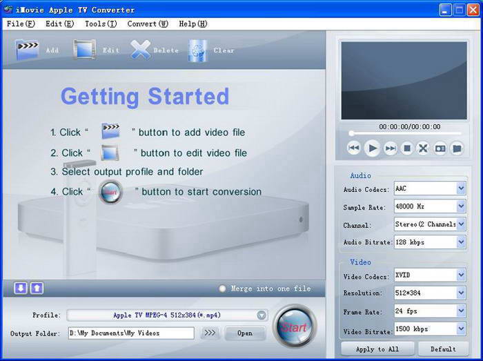 iMovie Apple TV Converter