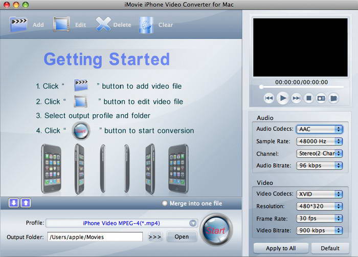 iMovie iPhone Video Converter for Mac