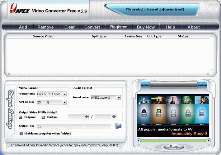 Apex Video Converter Free