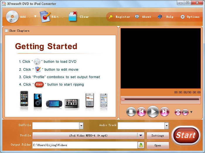 XFreesoft DVD to iPod Converter
