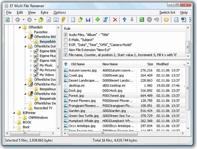 EF Multi File Renamer (64bit)