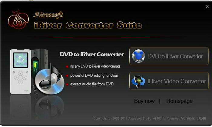 Aiseesoft iRiver Converter Suite