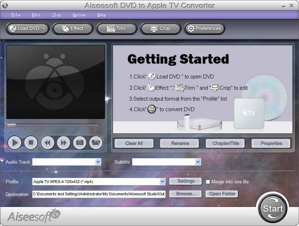 Aiseesoft DVD to Apple TV Converter