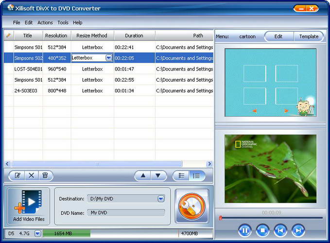 Xilisoft DivX to DVD Converter