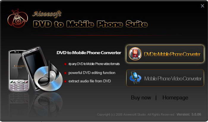 Aiseesoft DVD to Mobile Phone Suite