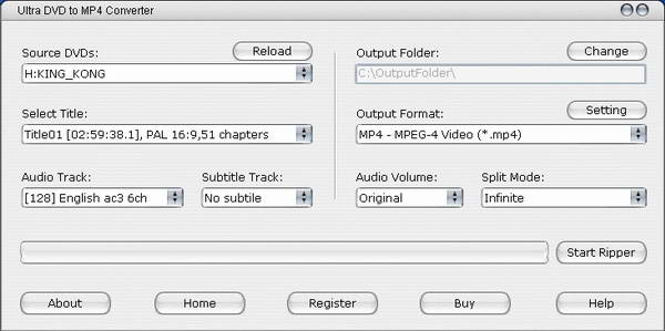 Ultra DVD to MP4 Converter