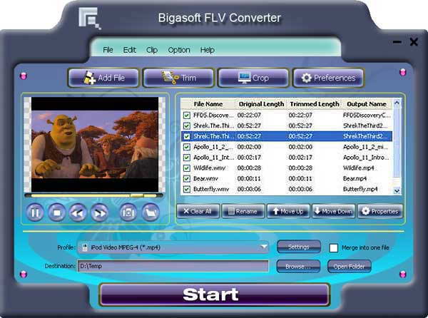 Bigasoft FLV Converter