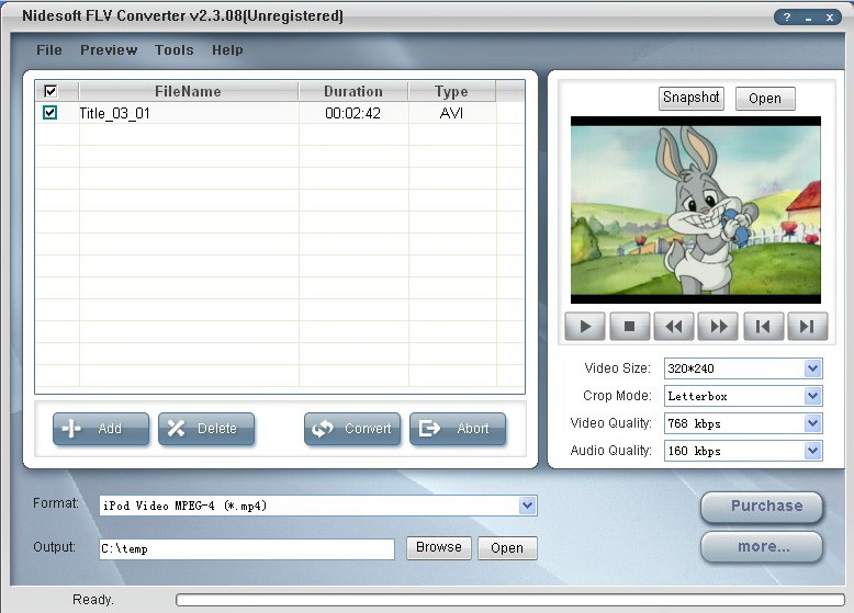 Nidesoft FLV converter