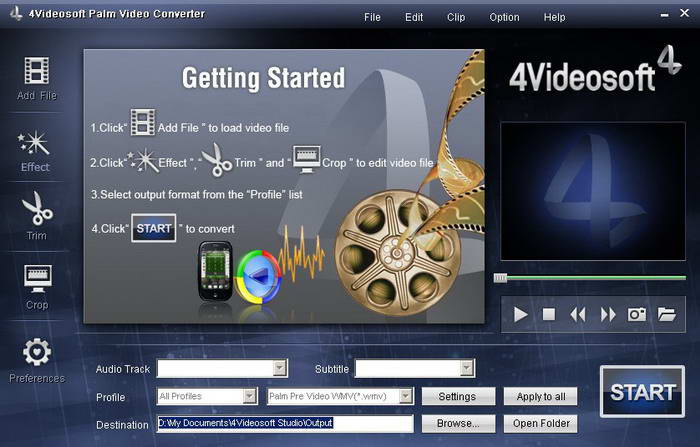 4Videosoft Palm Video Converter