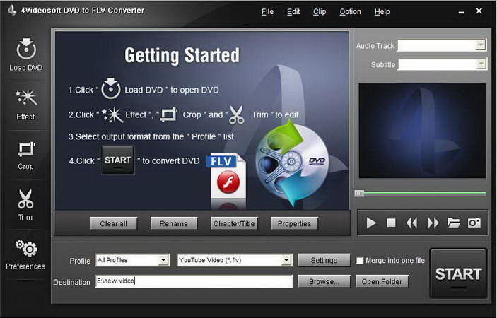 4Videosoft DVD to FLV Suite