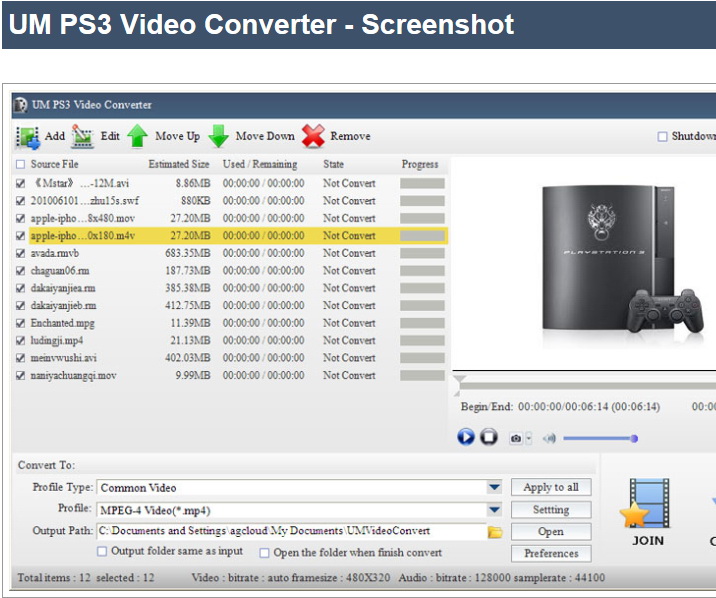 UM PS3 Video Converter